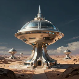 photorealistic image of a retro futurism, solarpunk, humancore, by roger dean, by dean ellis