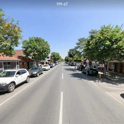 google streetview screenshot in color from 1 9 6 7