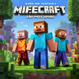 real poster for minecraft end update, poster minecraft update real poster