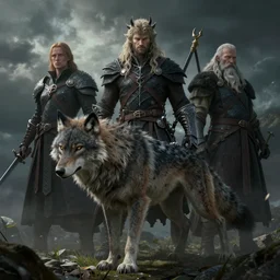 king of wolves, elden ring, by artgerm, by greg rutkowski and zdizslaw beksinski, trending on artstation, octane render
