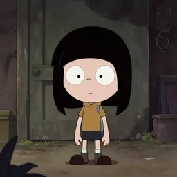 still from animated horror movie, animated movie shot, in style of gravity falls