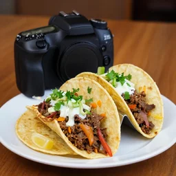 dslr food photograph of tacos, 8 5 mm f 1. 8