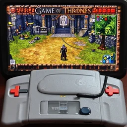 game of thrones rpg on nintendo 6 4, gameplay footage, 3 d graphics, 3 rd person view