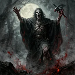 horror art inspired by clive barker : : he opened the sixth seal, and behold, there was a great earthquake. the sun became sackcloth. the moon became blood. and the seas boiled. and the skies fell. judgment day.