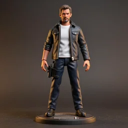 a hot toys figure of cole macgrath ( from infamous ), figurine, detailed product photo