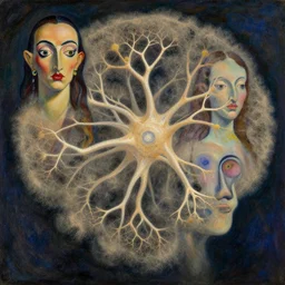 dust evolving into complex neural networks. mind - bending, award - winning masterpiece by wojciech siudmak, dali, and monet