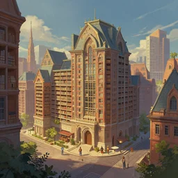 Library City, Ilse Gort, Olya Bossak, artstation