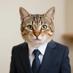 cat in a suit