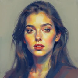 portrait art, fluid