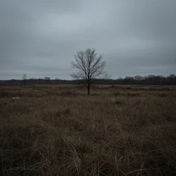 A depressing landscape, realistic.