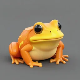 photo orange and [ yellow ] frog