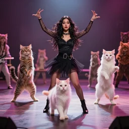 dreamt in 5. 1 3 s for @ ishandia's! dream thriller dance scene, except everyone is kittens.