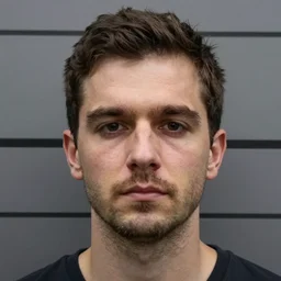 mugshot of adrien quatennens, jean - luc melenchon high quality, photorealistic, hyperrealism, photograph, cinestill 8 0 0 t 3 5 mm, detailed face