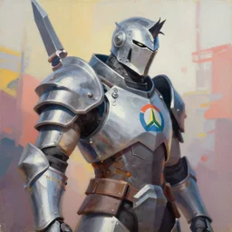 greg manchess portrait painting of armored master splinter as overwatch character, medium shot, asymmetrical, profile picture, organic painting, sunny day, matte painting, bold shapes, hard edges, street art, trending on artstation, by huang guangjian and gil elvgren and sachin teng