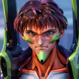 photorealistic evangelion render, detailed face, colorful, atmosphere cinematic, by wlop, by ilyu kuvshinov, soft shadows, concept art, super detailed, octane render, 8 k, unreal engine 5, super realistic, ufotable studio art style, trending in pixiv, japanese light novel cover
