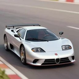 Bugatti EB110, cartoonish, cartoon,