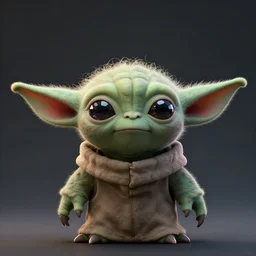 centered detailed portrait of a tiny yoda with gemstones for eyes, illustrated character concept, identical eyes, gazing eyes, video game art, fantasy, illustration, slender symmetrical face and body, artstation, cinematic lighting, hyperdetailed, cgsociety, 8 k, octane render, golden ratio, postprocessing