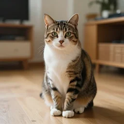 when my cat sits around the house he really sits around the house