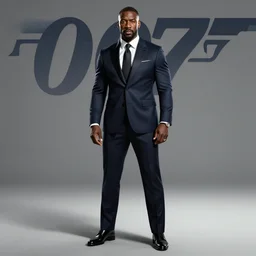idris elba as james bond, full body, 0 0 7, concept art, poster, cinematic lighting, digital concept art by wlop, artgerm, james gurney
