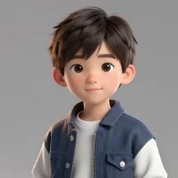 a beautiful portrait of a cute stylish boy. volumetric lighting, subsurface scattering, hyperrealistic, render, hyperdetailed