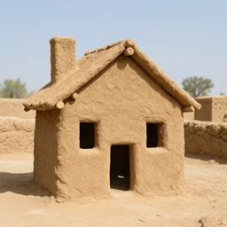 a house made of clay