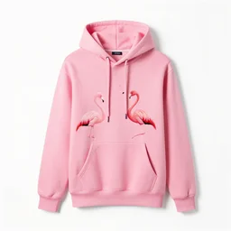 hoody with flamingo