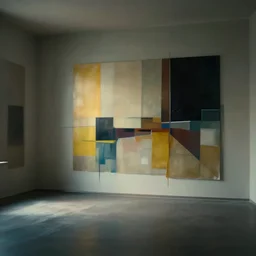abstract art of empty room. no people nor cars. sharp focus, cinematic pose, cinematic lighting, unreal engine render. art by josan gonzales and moebius and deathburger.