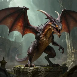 basilisk in a dungeon, highly detailed, digital art, unreal engine