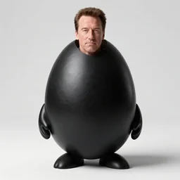 arnold schwarzenegger as black egg