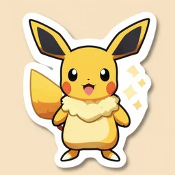 cute miss mascot chapignon chapignon breloom pokemon sticker art, cronobreaker, beeple