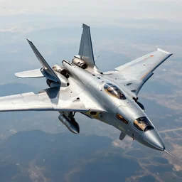 mech flying forward with mounted jet rocket propulsion