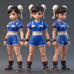 little female character inspired by chun li, digital art made by makoto shinkai, lois van baarle and jakub rebelka, highly detailed, symmetrical, extremely coherent, anatomically perfect