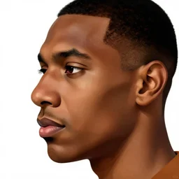 a mexican man's face in profile, brown skin, white background, dynamic lighting, ultra detailed, 4 k, illustration, by kehinde wiley, alice neel, kadir nelson,