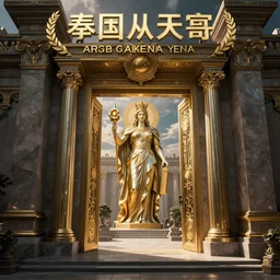 The gate to the eternal kingdom of Athena, fantasy, digital art, HD, detailed.
