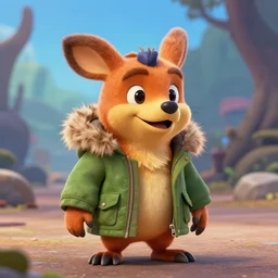crash bandicoot wearing a parka