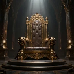 Digital art of the opulent throne room Imperial matte finish, ominous dramatic  wide angle, god rays  Marc Simonetti