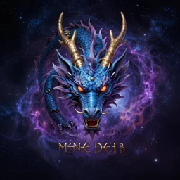 cosmic dragon portrait