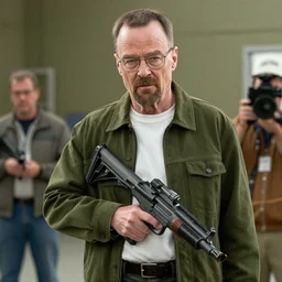 Matthew Perry as Walter White on on the set of Breaking Bad, 90mm