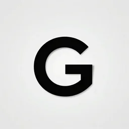 hyper minimalist logo of an g symbol