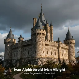 medieval castle, by ivan albright