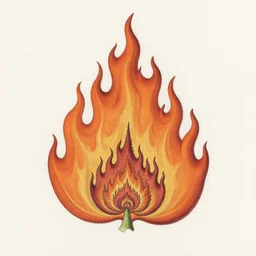 botanical illustration (1667), fractal flame