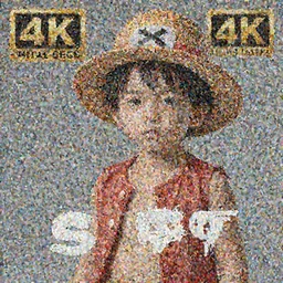 A photo of a real-life luffy as little kid , Studio Lighting, High Detail, 4K, Title-Shift, Hyperrealism