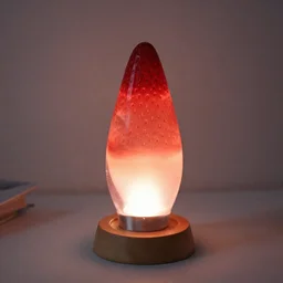 a strawberry lava lamp