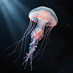 jellyfish floating in the space by alena aenami