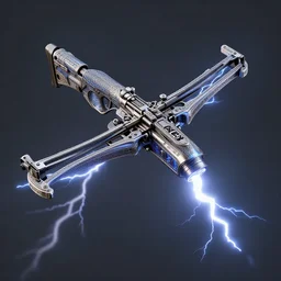 lightning bolt crossbow made by hugo boss, hyper detailed, intricate, redshift render, 8 k