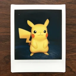 1 9 5 0 s polaroid photo of a pikachu in space