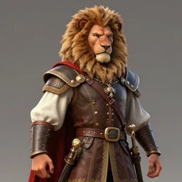 a detailed 3 d render of king richard the lionhearted as a shonen anime protagonist, poncho, 1 8 th century south america, octane render, 8 k, volumetric lighting, in the style of disney, art by albert bierstadt and greg rutkowsi