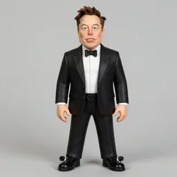 a karagoz figure of elon musk