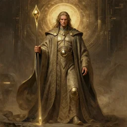 incredibly detailed portrait of the almighty god - emperor from the dune universe, full body, science fiction, greatly inspired by far - eastern style of art