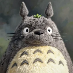 portrait of real life totoro, hyperrealistic, very detailed fur, sharp focus, fine lines, fine art, soft colors, in sunlight, detailed painting by mark arian, artgerm, bastien lecouffe - deharme